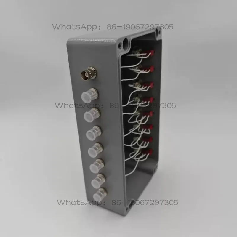Junction Box, Length 220, Width 120, Height 90mm Metal Shell 8 Channels 8 Switches, Multi-channel BNC Interface