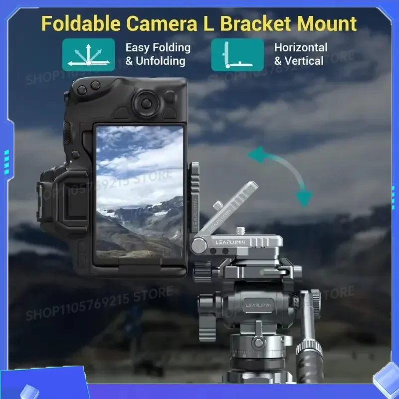 Foldable DSLR Camera L Bracket Quick Release Plate for Canon Nikon Sony Osmo Ronin Zhiyun Stabilizer