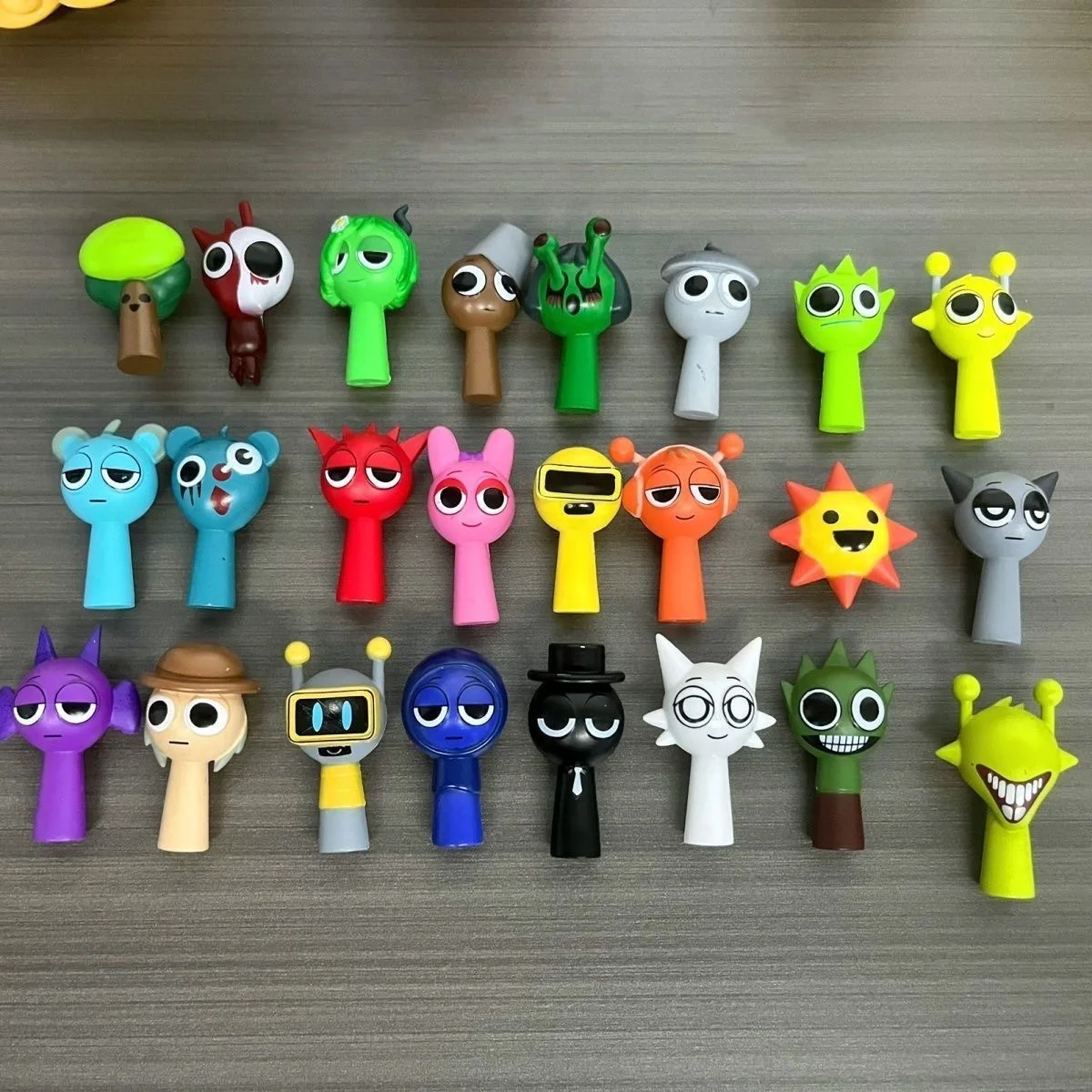 Lot de 24 mini figurines d'action Sprunki, jouets de dessin animé, modèle Wenda, poupées, figurines, cadeau pour enfants