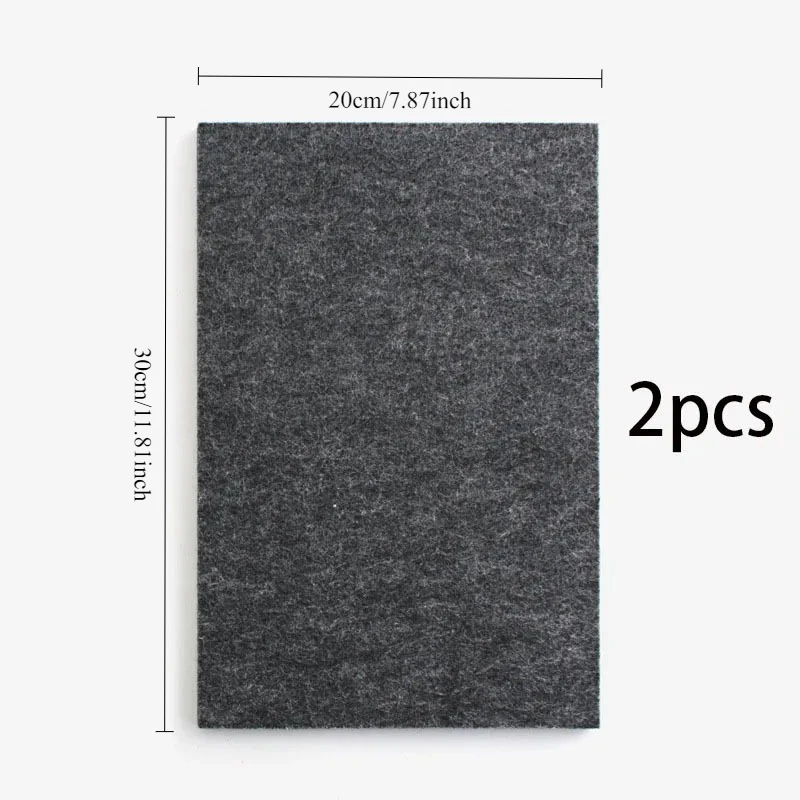 High density shock-absorbing felt soundproof pad 30*20*0.9cm, can fully achieve the role of shock absorption and noise reduction