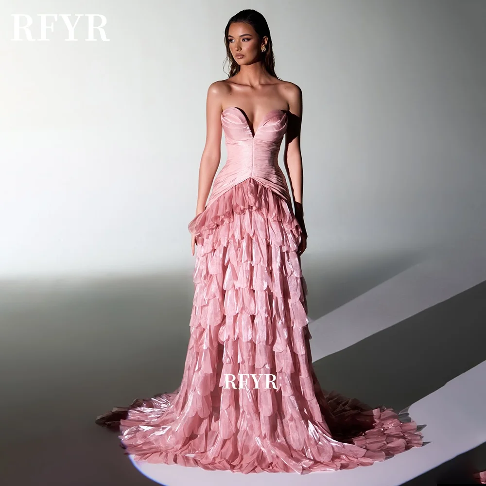 

RFYR Sweetheart Evening Dress with Layers A Line Prom Dress Elegant Princess Dress for Princess Luxury Party Dress Customized