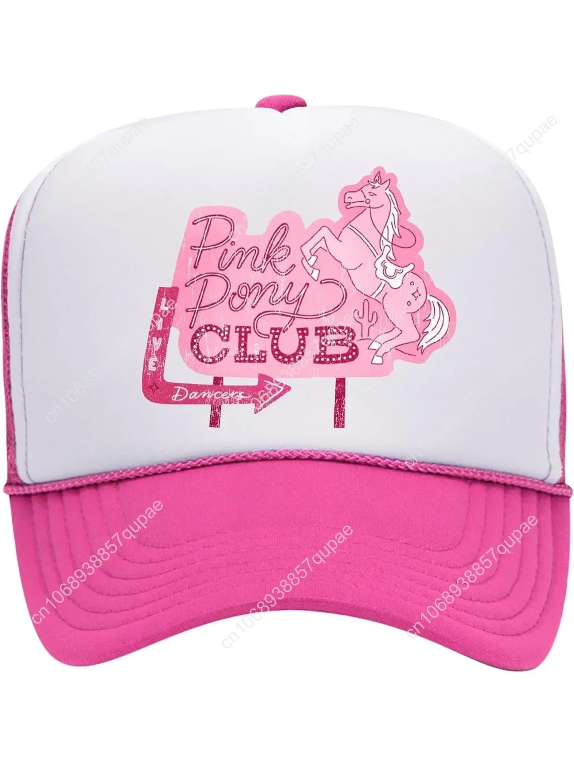 

Pink Pony Club Sign Trucker Hat | Trendy Cute Hot Graphic Pop Girly Concert Festival | Premium Trucker Hat For Men & Women Men W