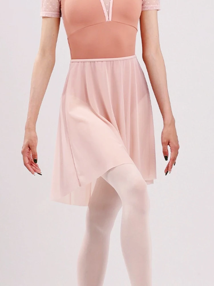 Frauen Chiffon Spitze Ballett Rock Mesh Tutu Tanz Praxis Erwachsene Körper Kleid Mädchen Stil Rock