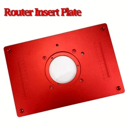 New 4Pcs/Set Aluminum Router Table Insert Plate 200x300x8mm With Cover For Woodworking Engraving Machine Saw Insert Plate Kit