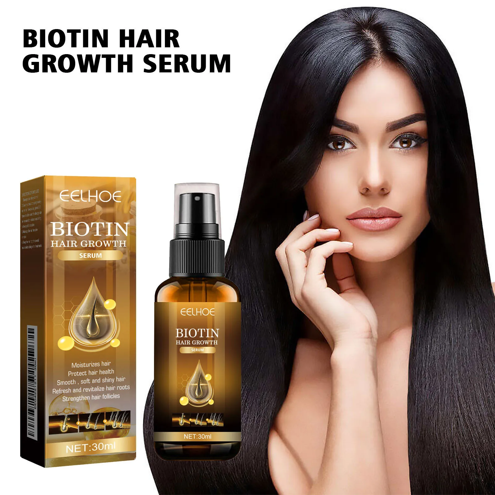 1/3/5 Box Magic Biotin Hair Serum Strengthen Smoothing Deep Nourishing Frizzy Hair Product Damaged Repair Spray Hair Oil Serum view 6