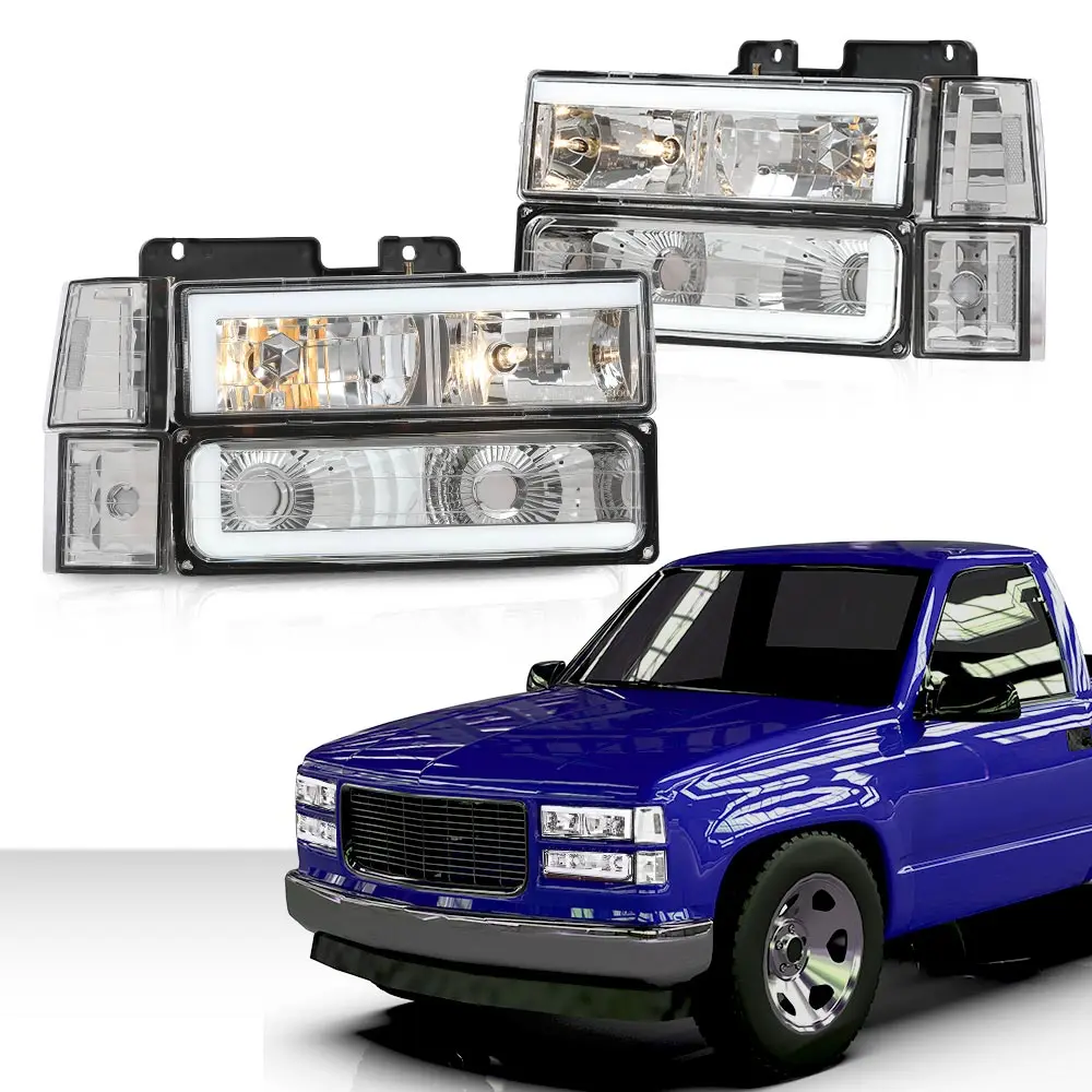 

Corner Headlight Bumper Lamp W/Bulbs Compatible with Gmc C1500 K1500 Yukon/Fit Gmc C1500 C2500 K1500 K2500 Suburban 1994-1999