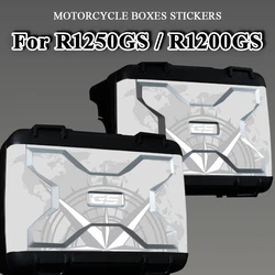 Motorcycle Side Boxes Stickers Protection PVC Decals Accessories For BMW Vario Case R 1200 GS R1200GS R1250 GS R1250GS ADV 19-24
