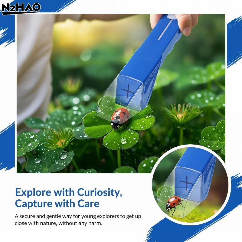 Portable Insect Trap Catching Handheld Insect Catcher Bee Insect Clip Bee Cockroach Spider Tool Handheld Bugs Catching Tool