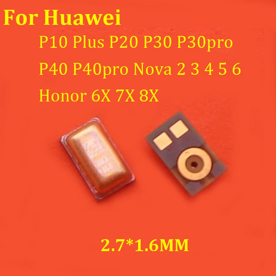 1-20Pcs Microphone Replacement for Huawei P10 Plus P20 P30 P30pro P40 P40pro Nova 2 3 4 5 6 For Honor 6X 7X 8X microphone