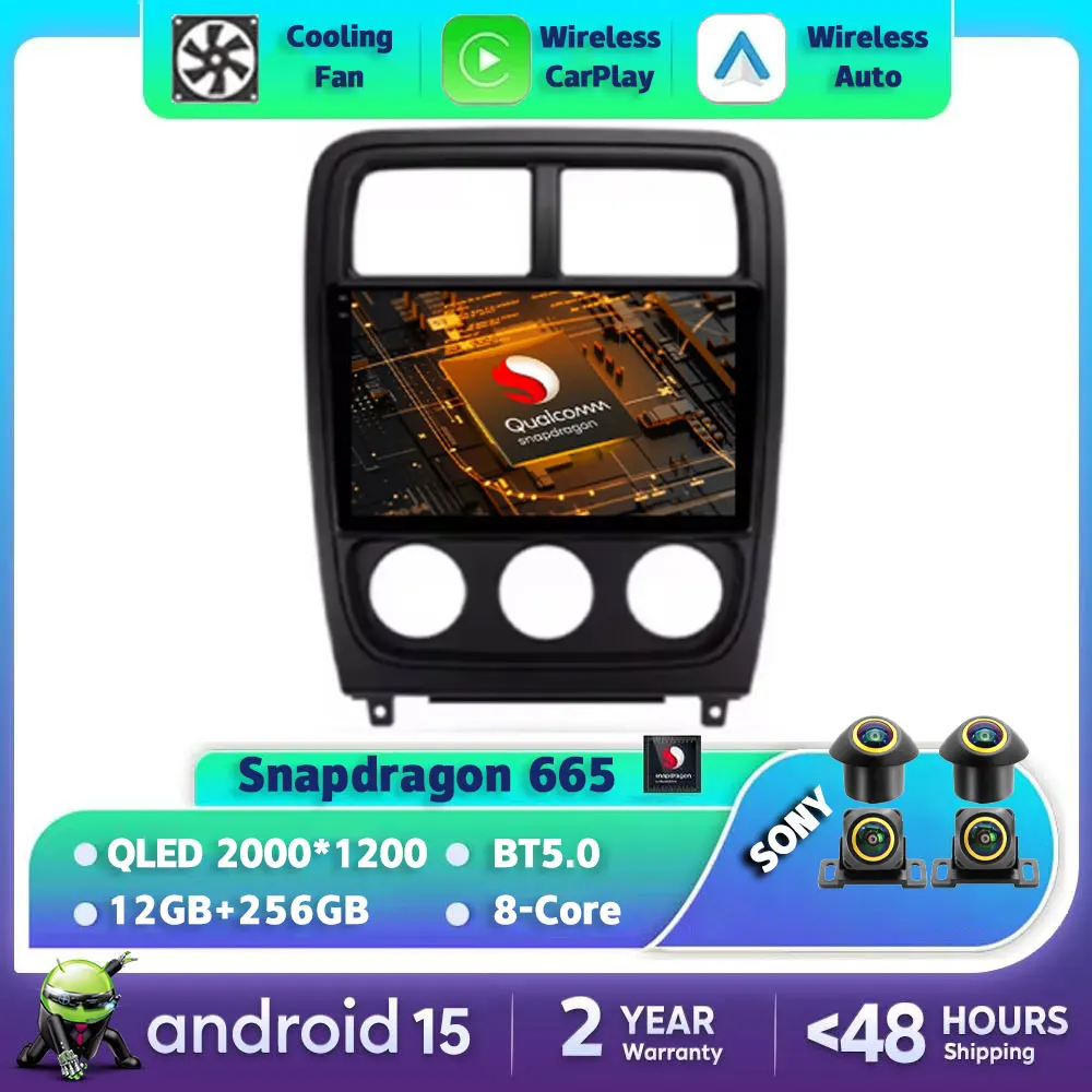 

Android 15 Car Radio For Dodge Caliber PM 2009 - 2013 Qualcomm GPS NAVI Multimedia Stereo Video Player 2DIN 4G WIFI BT Head Unit
