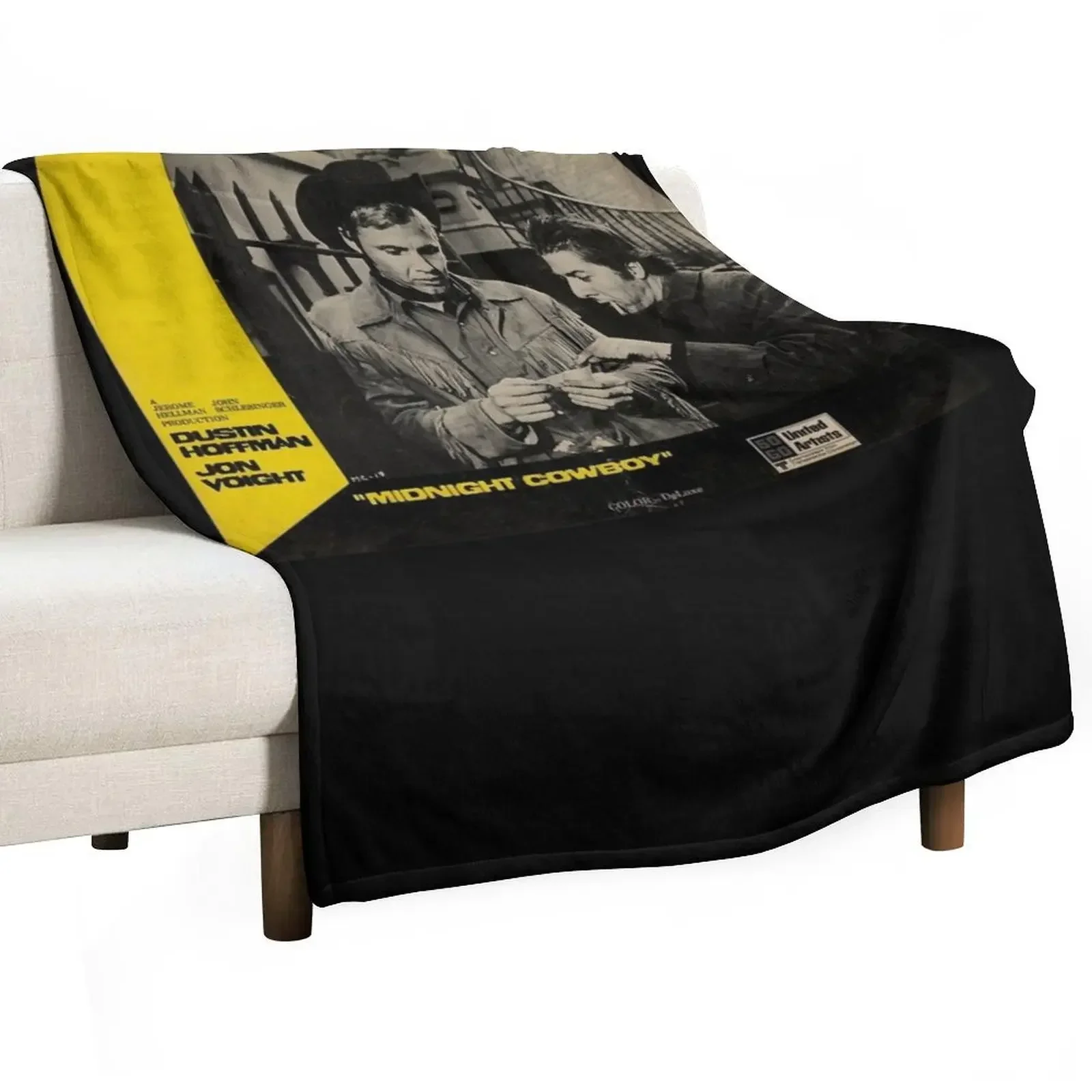 Manta clásica con diseño de Midnight Cowboy Lobby Card, manta cálida multiusos para sala de estar y dormitorio
