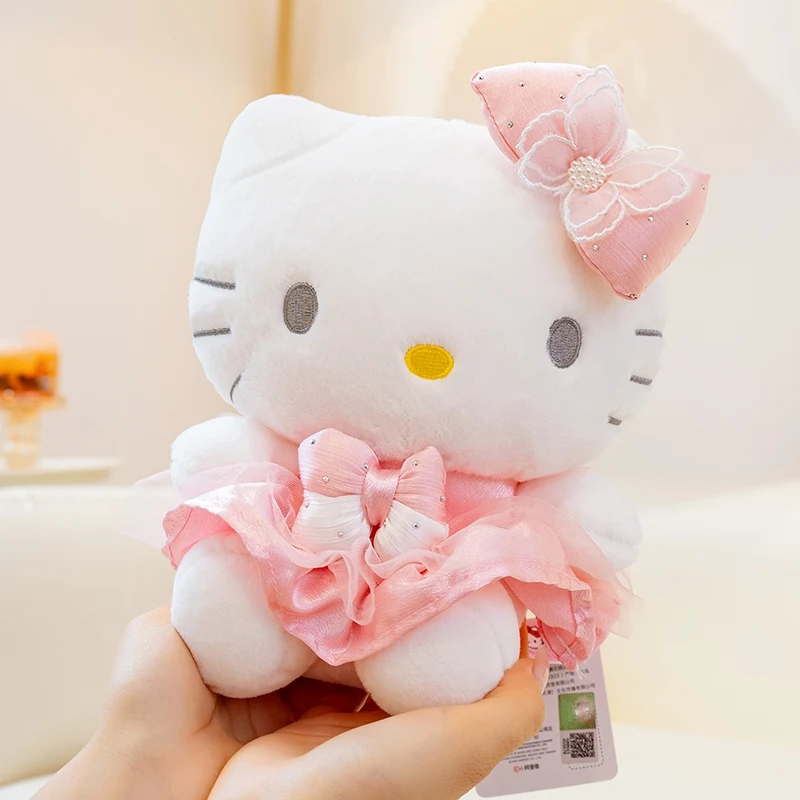 

Оригинальная плюшевая игрушка Sanrio Hello Kitty Kawaii, мягкая аниме Hello Kitty, плюшевая игрушка, мягкие плюшевые игрушки, подарок на день рождения для девочки, домашний декор