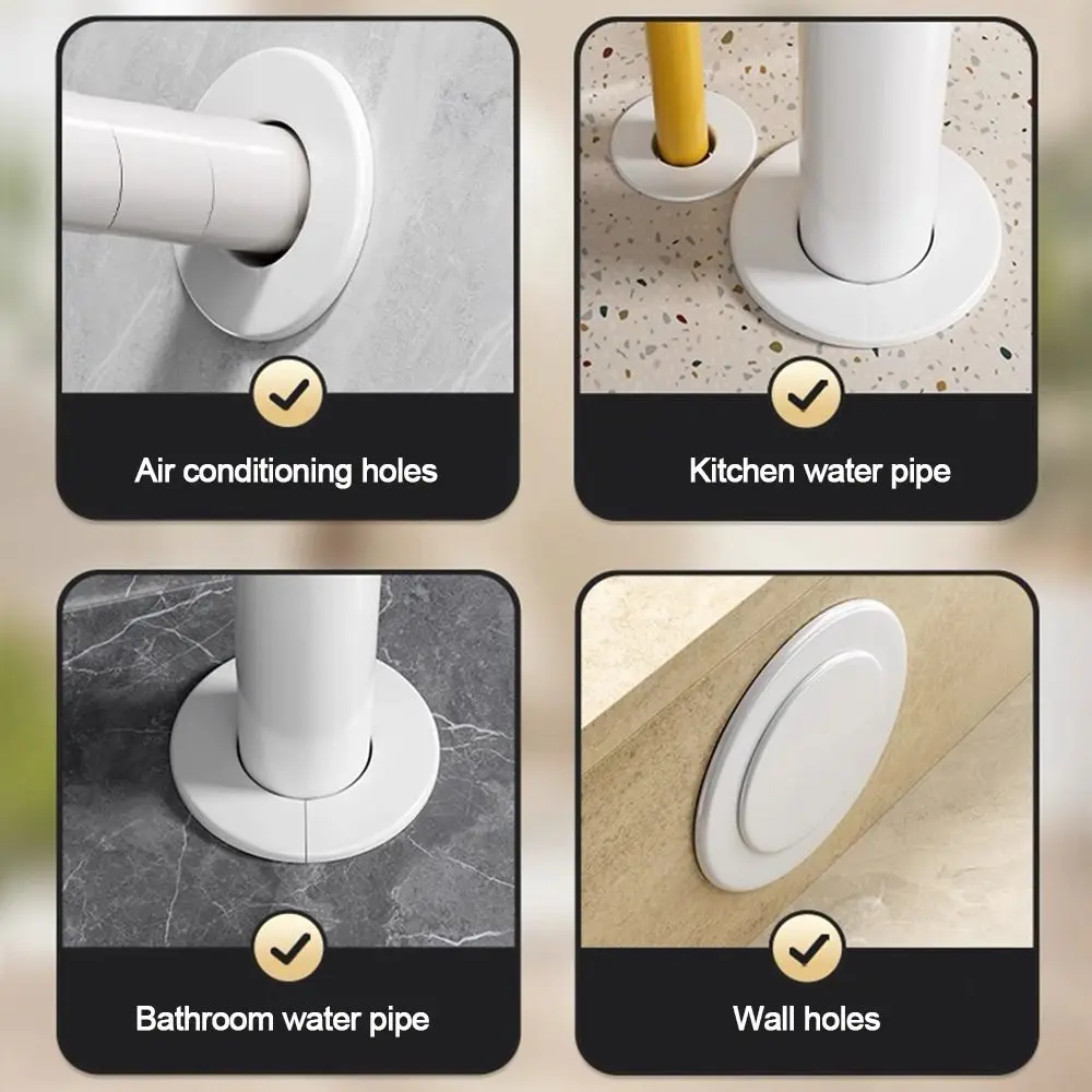 New Plastic Air Conditioning Pipes Cover Split Type White Wall Decorative Cover Hole Cover Plug Cable Passage