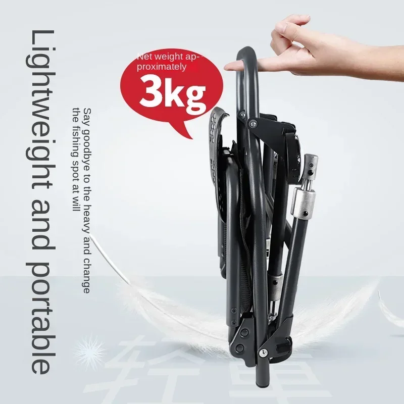 Hot salesPortable Fishing Folding Portable Multi-Functional Lamp Lightweight Aluminum Alloy Table Seat Multi-Terrain Wild Fishin