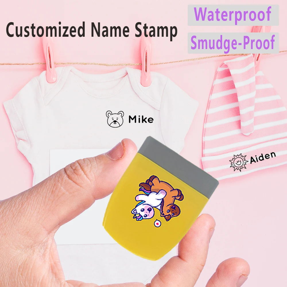 Creative Custom Name Crystal Sticker Seal of a Unicorn Riding a Horse Easy to Use for Clothes,Socks, Bed Sheets, and More