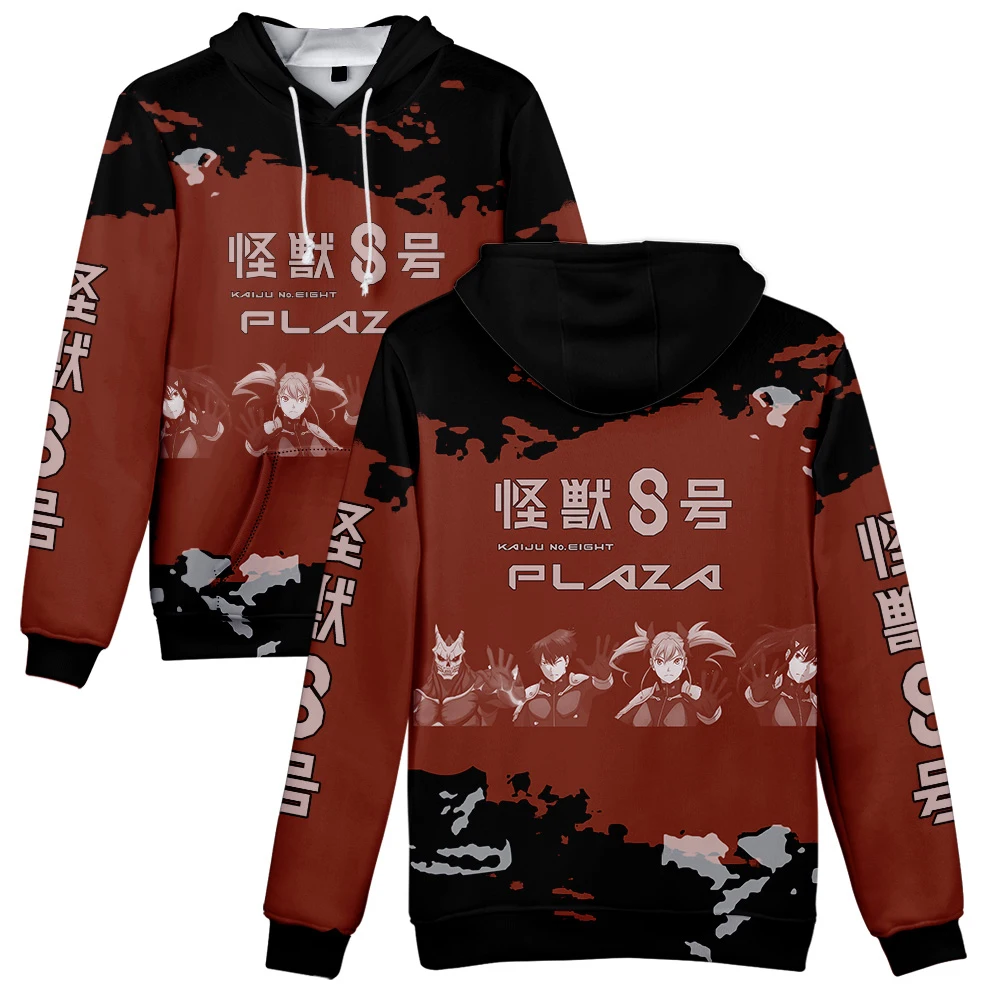 Fashion Anime Kaiju No. 8 Hoodie Sweatshirt Men Women Hooded Tops Kids Pullover Casual Hoodies Sweatshirts