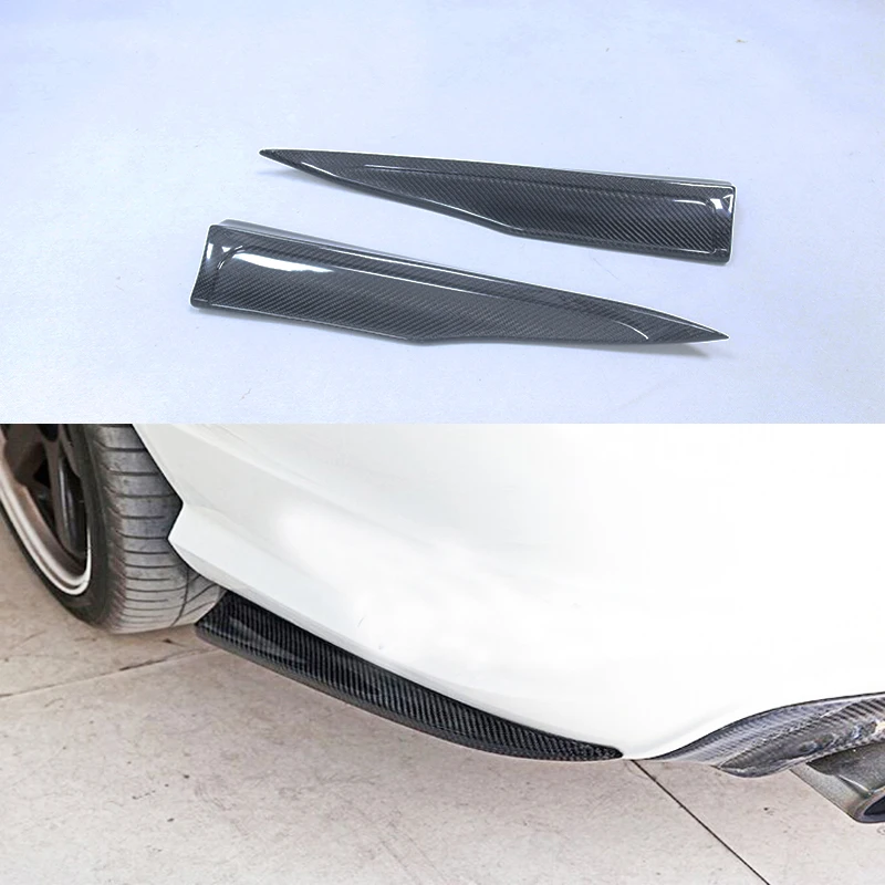 Suitable for Mercedes-Benz W204 C63 AMG2012-2014 genuine carbon fiber rear corner wrapping small wheel eyebrows.