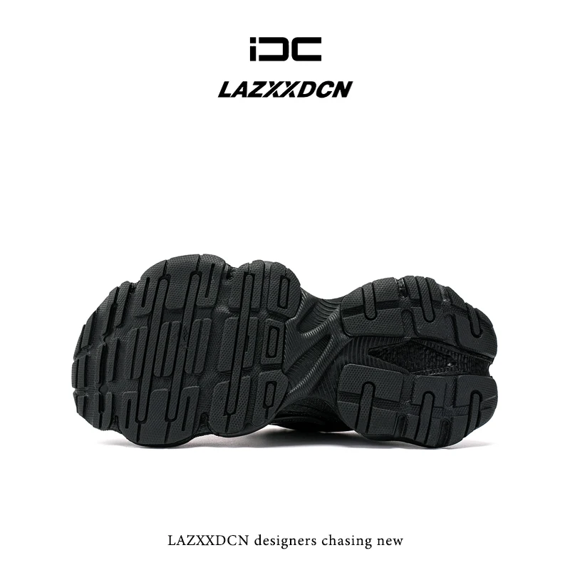 LAZXXDCN Running Shoes Men\'s Thick Soles Trendy Men\'s Sports Shoes High-quality Harajuku Travel Shoes 2024 New