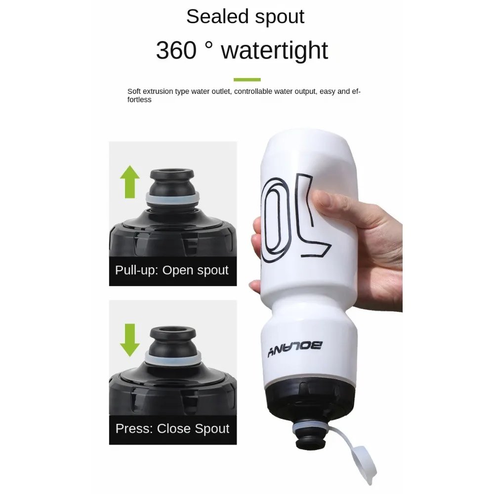 Large Capacity Bicycle Water Bottle PP5 Leak Proof Fitness PP Water Bottle Ultra Light Squeeze Out Road Bike Bottles