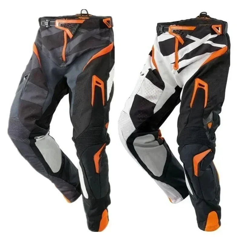 Motorcycle Racing Pants 600D Oxford Wear Resistant Breathable Cross-country Pants Black Men Motorcycle Rally Pants  Four Seasons