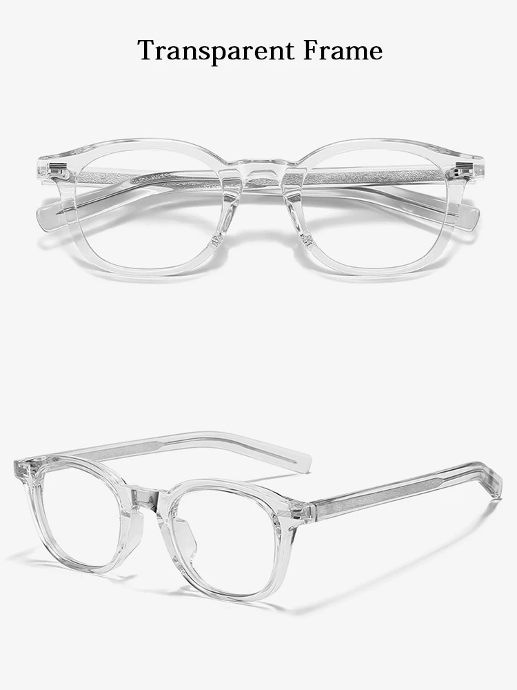 High Quality Spectacles Frame Unisex Ultralight TR90 Ellipse Rivet Glasses Frame High Definition Anti Blue Light Optical Eyewear