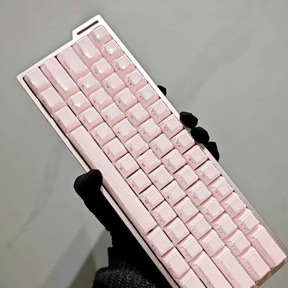 

Колпачки для клавиш Jelly Crystal PBT + PC, колпачки для клавиш с боковой гравировкой, 136-клавишные колпачки для MX Switch 61/75/84/96/108, сменные колпачки для механической клавиатуры