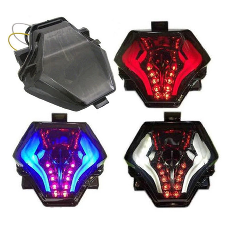 For Yamaha R3 R25 MT07 MT-07 MT 07 25 03 LED Rear Tail Running Flashing Light Stop Brake Blinker Turn Signals Flasher