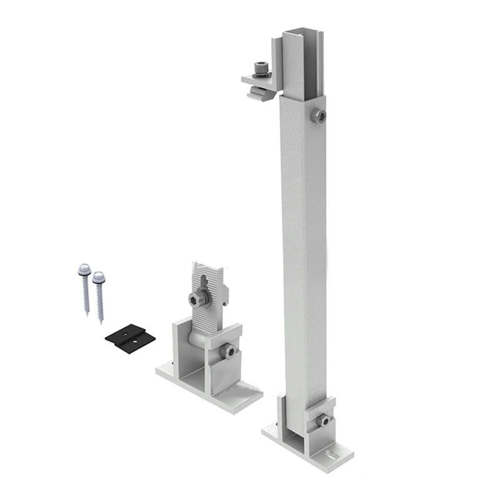 Adjustable 15-30 Degree Aluminum Alloy Solar Panel Roof Mounting Bracket Stand For RV Boat Marine Off Grid PV System Accessories