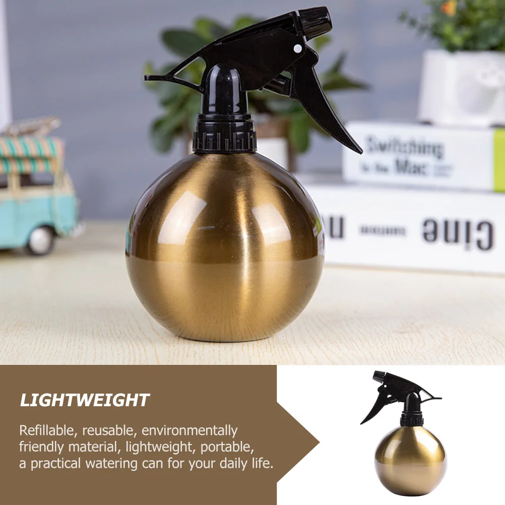 

1pc Refillable Watering Can Reusable Lightweight Portable Plant Waterer Stainless Steel Plastic Design Gardening Indoor Plants