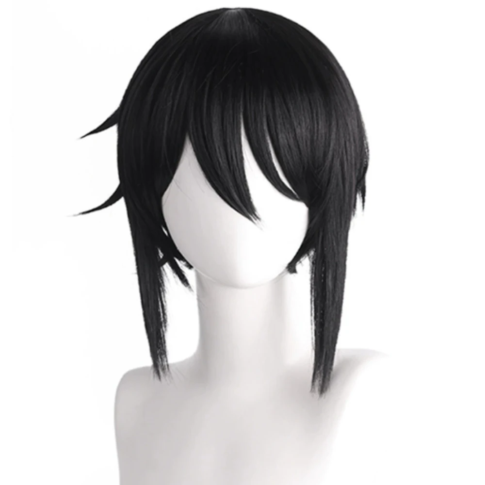 Cosplay Wig: Black Butler Sebastian Michael Black Anime Wig Synthetic Fiber Short Hair