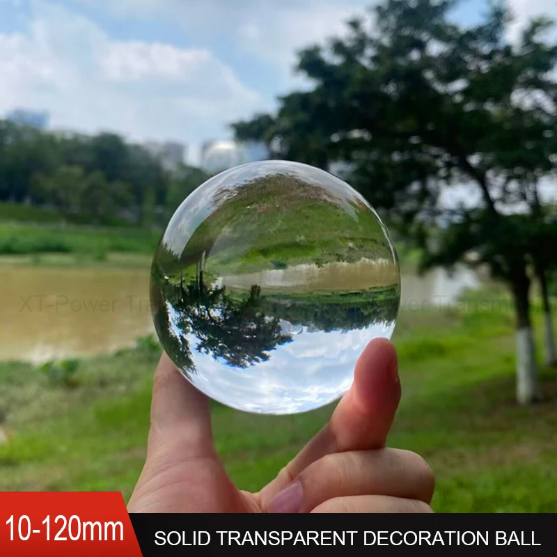 10/12/15/16/18/20/25/30/32/35/38/40-200mm Plastic Transparency Solid Ball for Magic/game Decor/diy Home Decorating Art Ornament