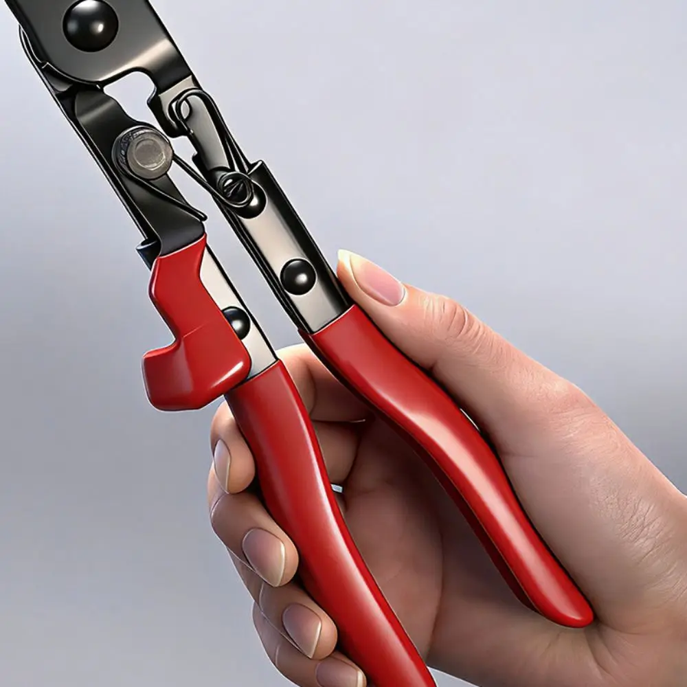 

Adjustable Hose Clamp Pliers Carbon Steel Straight Bent Automotive Hose Tool Ratcheting Long Reach Fuel Line Pliers Fuel Hose