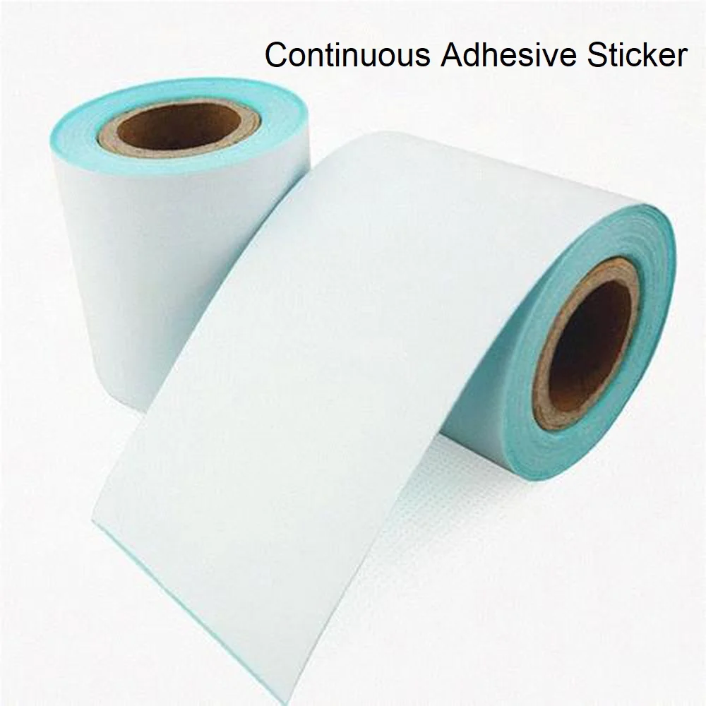 Thermal Label Printing Paper para Brother, auto-adesivo, três-prova, contínuo, 66x30m