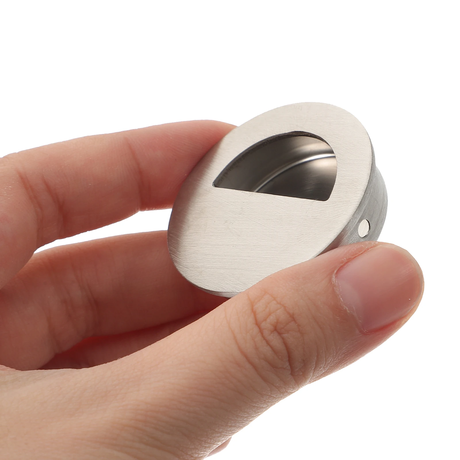 

4pcs Stainless Steel Cabinet Handles 40mm Recessed Drawer Knobs for Furniture Doors Sliding Door Pulls Bathroom Hardware