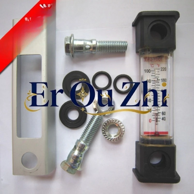 Liquid Level Gauge, Oil Level Gauge, Oil Gauge, Oil Dipstick YWZ-254T Aluminum Alloy Shell with Thermometer