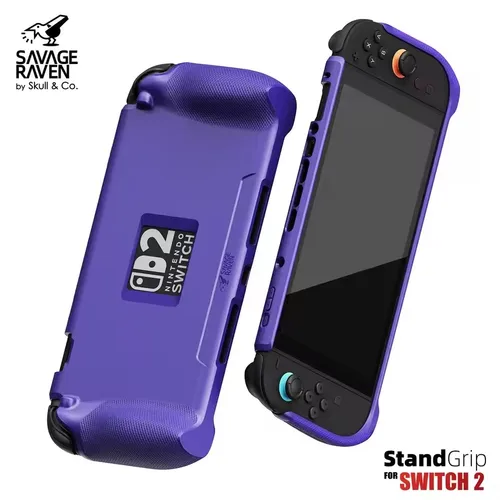 Savage Raven by Skull & Co. StandGrip para Nintendo Switch 2 Funda protectora Funda estable Carcasa suave para consola de juegos NS2