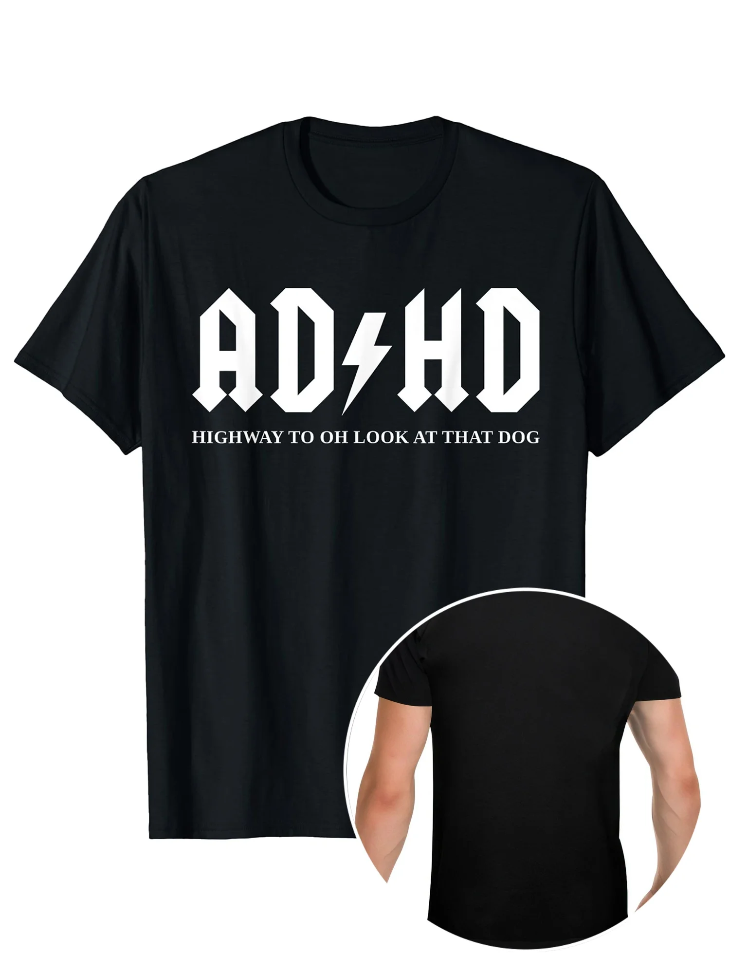 Men's Adhd Humor T-…