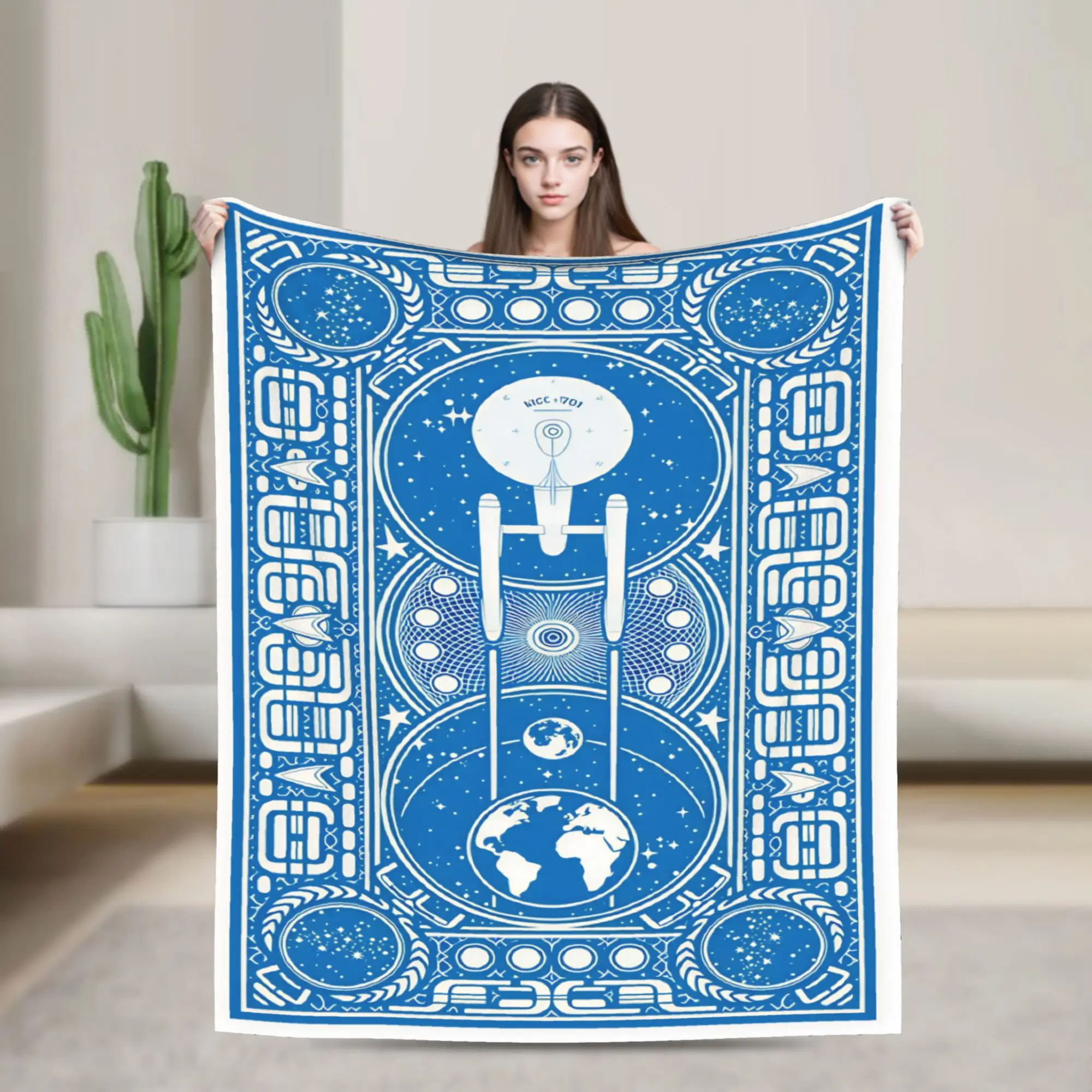 S-Star T-Trek Ship Movie  Blanket  Super Soft Plush Throw Blanket For Couch Chair Airplane Travel Flannel Bedspread Bed Cover