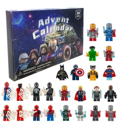 Disney Marvel Adventskalender Box 24 Teile/satz Action Figure PVC Modell Weihnachten Adventskalender Countdown Kinder Spielzeug Geschenk