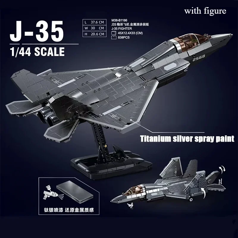 STEM Armed Aircraft Model Building Blocks MOC F140/SU-57/KA-50 Fighter Helicopter Plane Tank DIY Bricks Toy Adult Boys