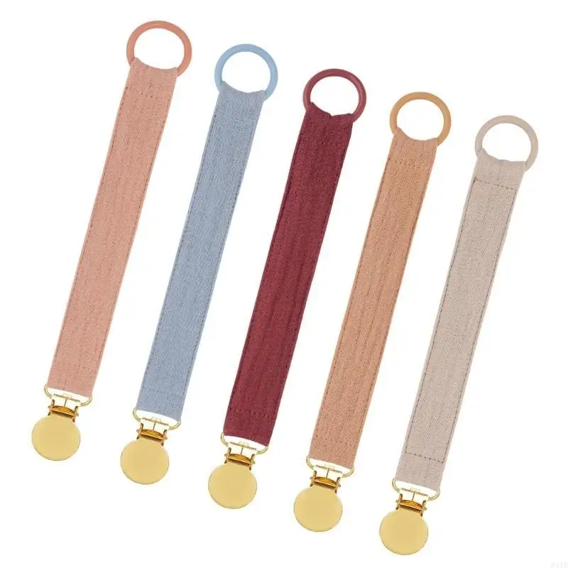 5Pcs Fall Proof Baby Pacifier Chain Infants Toddler Pacifier Holder Leash Teething Toy Clip Strap Essential Shower Gift P31B