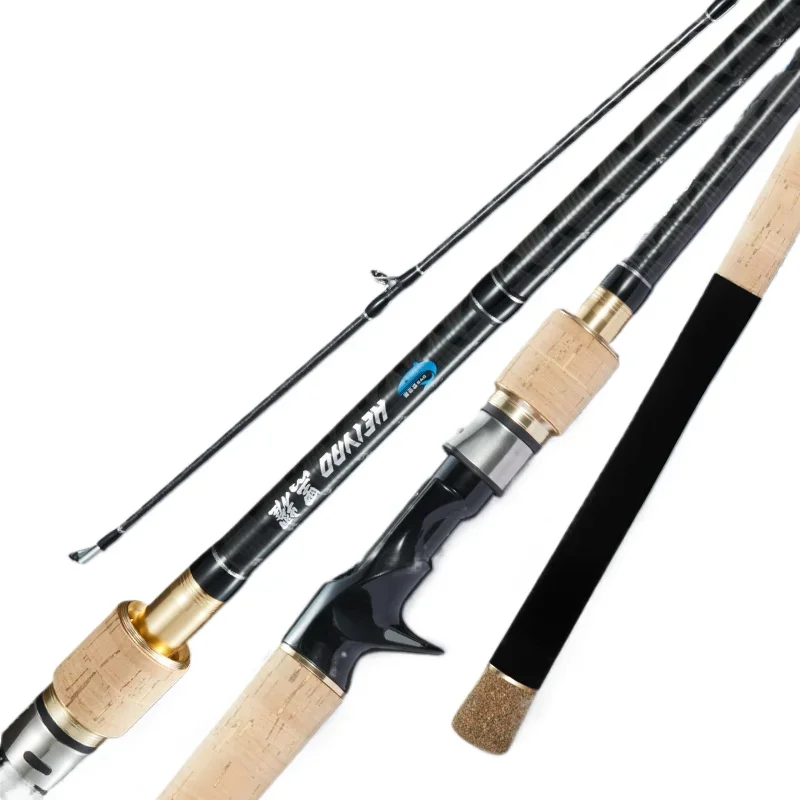 Lure Fishing Rod Black Fishing Rod Fast XH Tip 40T High Carbon Ultra Light Ultra Hard Casting Spinning Large Object Fishing Rod