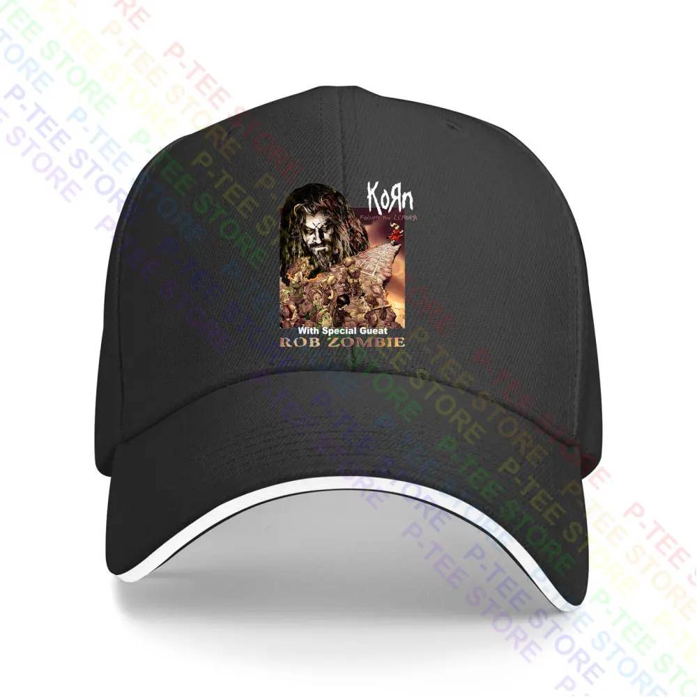 Korn X Rob Zombie Follow The Leader 1999 Tour Baseball Cap Snapback Caps Knitted Bucket Hat