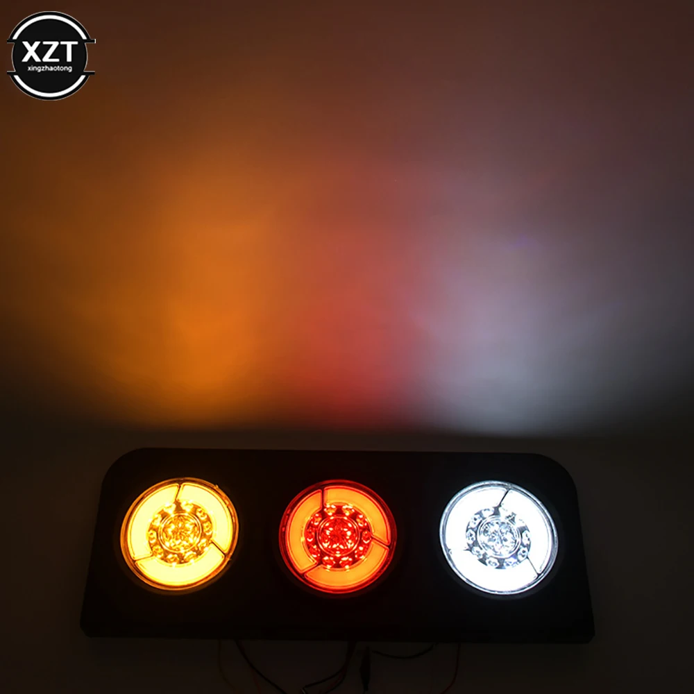 24V Trailer Taillight LED Truck Rear Lights Flashing Turn Signal Brake Light Strobe Reversing Light Cargo Tail Lamp