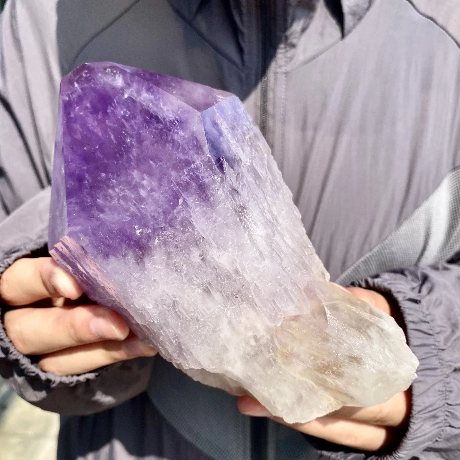 Natural Amethyst Cluster Quartz, Amethyst Backbone Mineral Sample Energy