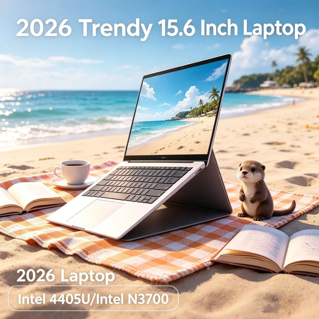 2026 New 15.6 Inch FHD Seraphic Extraslim Laptop Intel N3700/Intel 4405U Win11 DDR4 16GB/32GB SSD Rarefied Itinerant Sleek