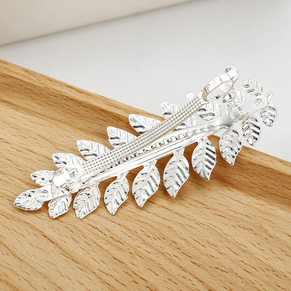 

4 Pcs Hairpin Headgear Clips Pretty Leaves Barrette Baroque for Women Leaf Iron Styling Spring Accessories