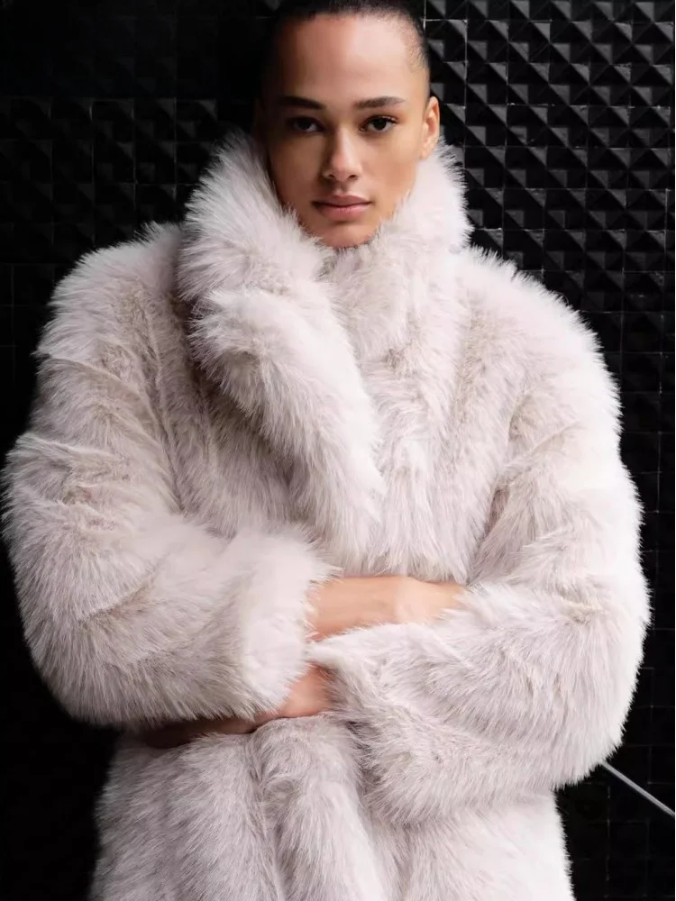 Thiened Artificial Fur Effect Versatile Coat for Women Autumn Winter New Sle 638258 72 Sweet Sle Long Sve Medium L...