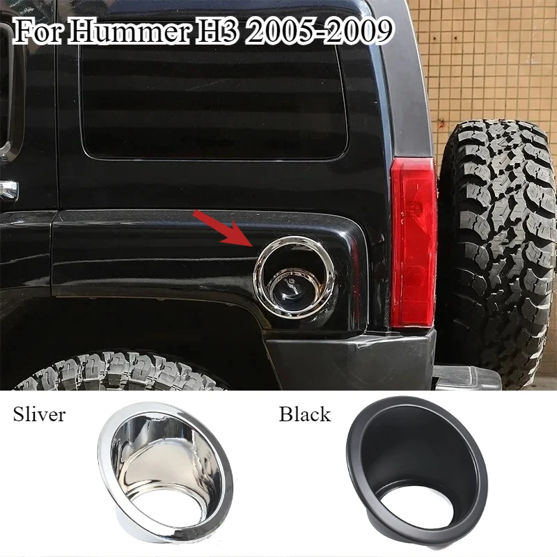 

Fit For Hummer H3 2005-2009 ABS Silver Carfuel Tank Base Fuel Filler Cap Tank Cover Trim Sticker Car Accessories