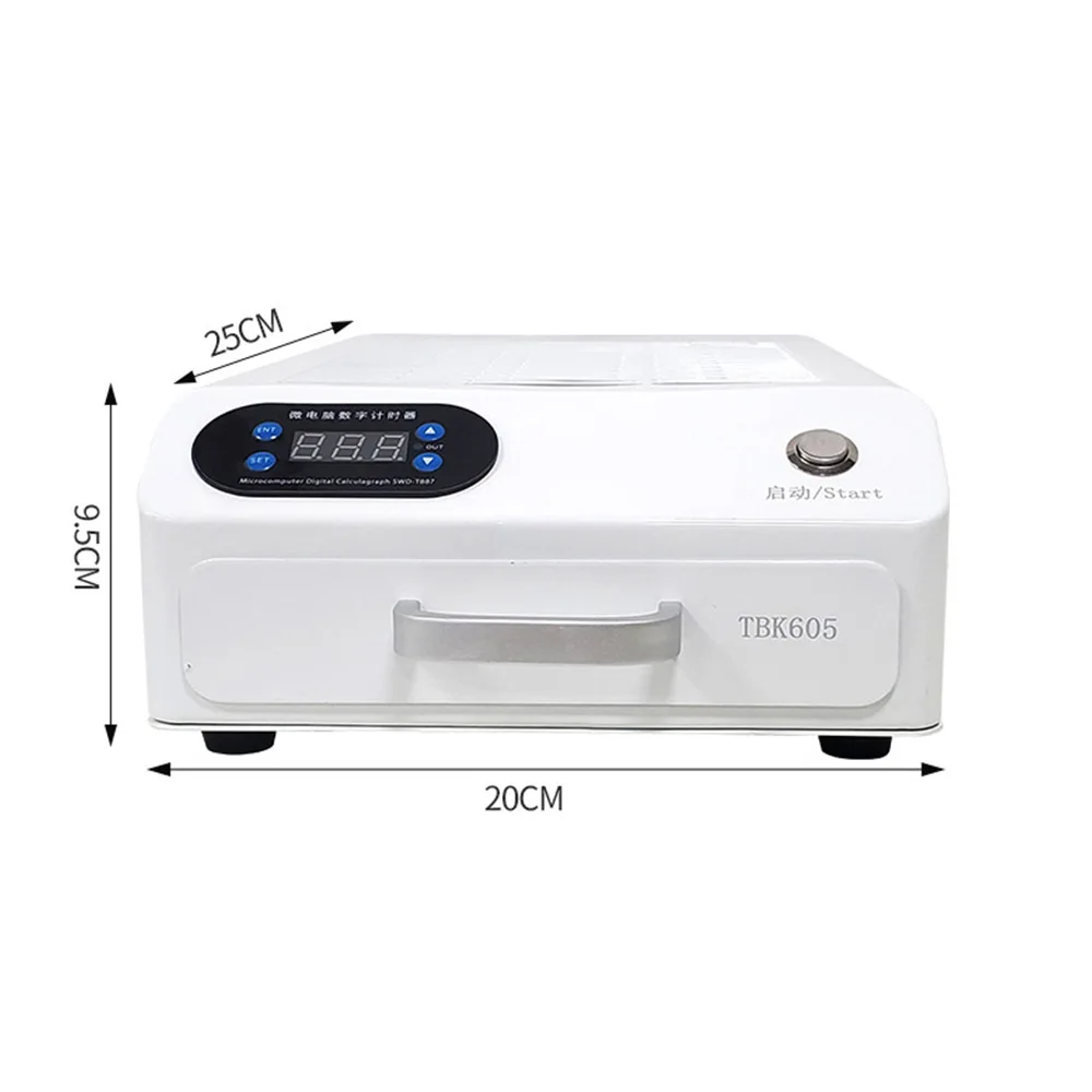 New 100w TBK605 UV Curing Light Box Curved Surface Wrinkle-free Flexible Screen Full Screen UV Shadowless Glue LED Light Box
